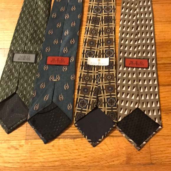 Lot of 4 Bill Blass Ties - Picture 2 of 2